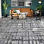 Windsom Abstract Area Rug in Sliver/Charcoal-62525686
