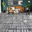 Windsom Abstract Area Rug in Sliver/Charcoal-62525687