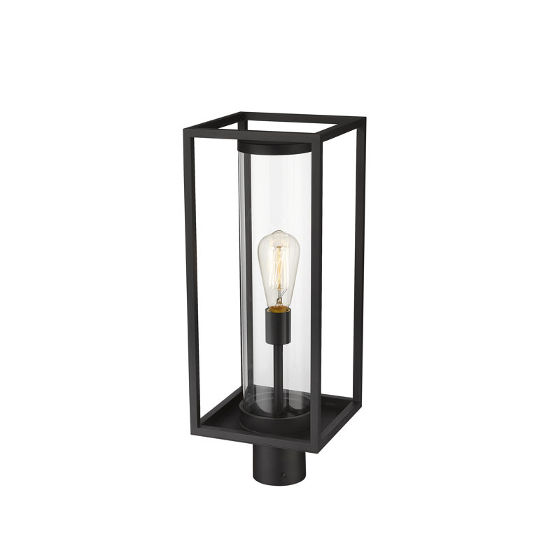 Tête de lanterne 1 lumière Bello, Noir, H 21,75 po x l 8 po x P 8 po