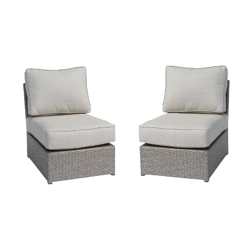 Chaise de patio entièrement assemblée avec coussins