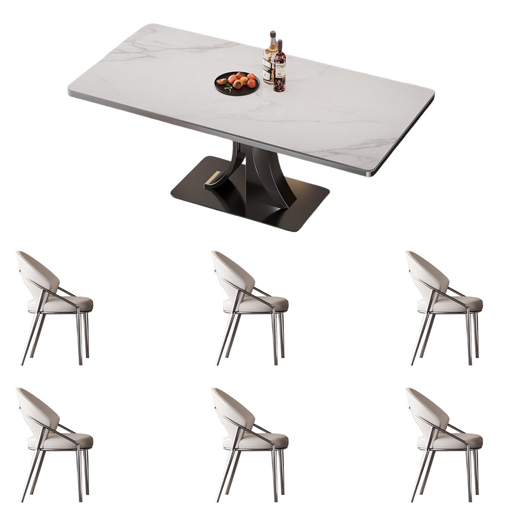 Elamer Light luxury modern simple dining table set | Wayfair