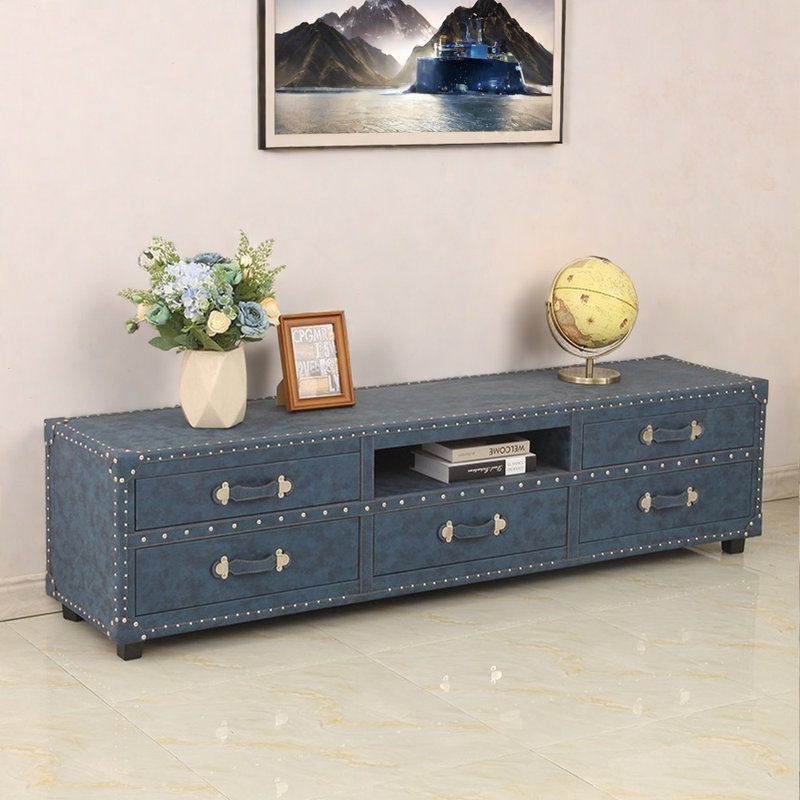 Meuble télé rétro de style champêtre américain, 78.74"