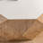 38"Three-Dimensional Embossed Pattern Design American Retro Style Coffee Table,White Tabletop