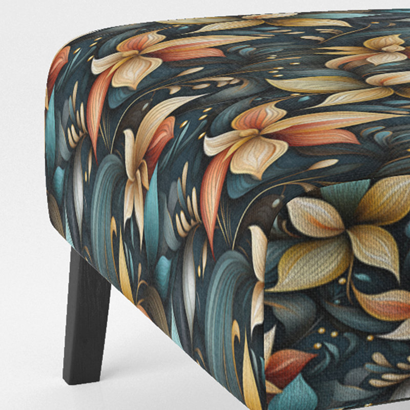 Mindful Contemplation Mediation I - Upholstered Cottage Accent Slipper Chair