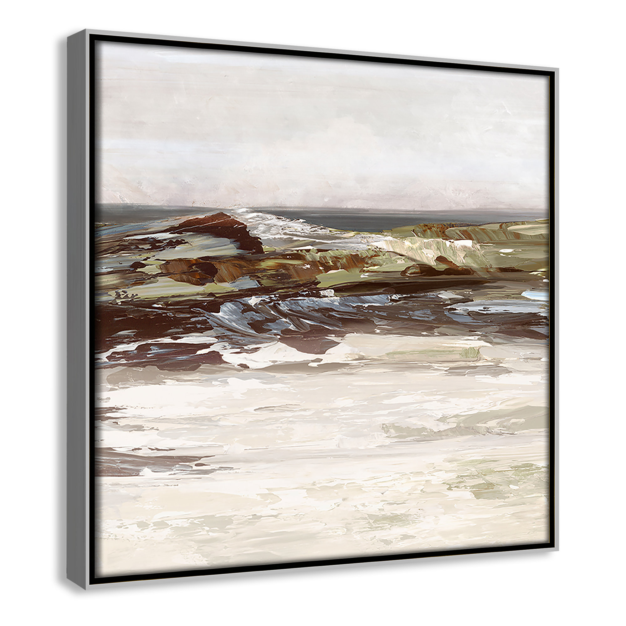 Stoney Peak Print by , 13.5" H x 13.5" W, Silver