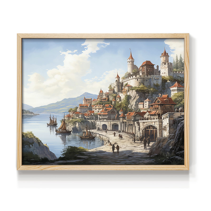 Paysage - Lxxiii - Reproduction encadrée - réarmable, Naturel, H 16 po x l 20 po