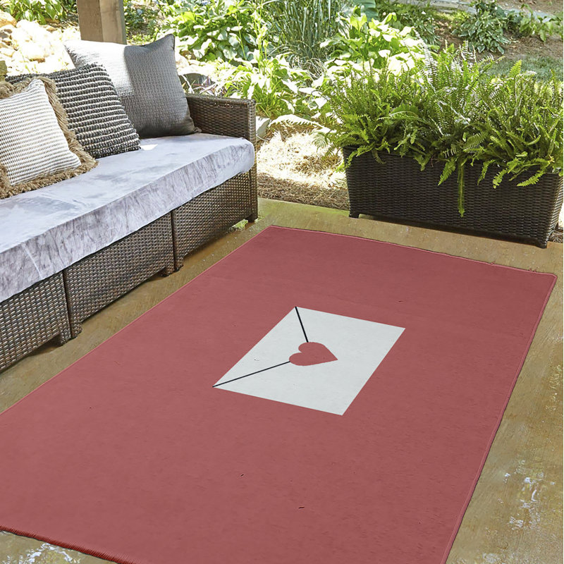 Elioth Chenille Abstract Indoor Rug, Round 5'