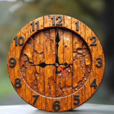 Horloge murale rustique