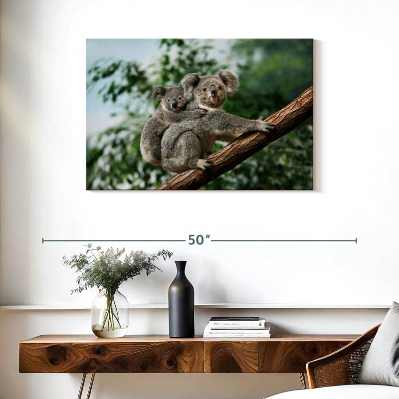 Brampt Koala Mother And Joey, 24" H x 36" W