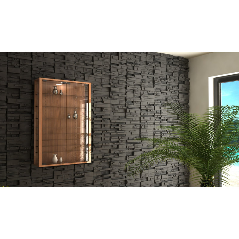 Berry Hill Display Cabinet with Lighting, Core Walnut