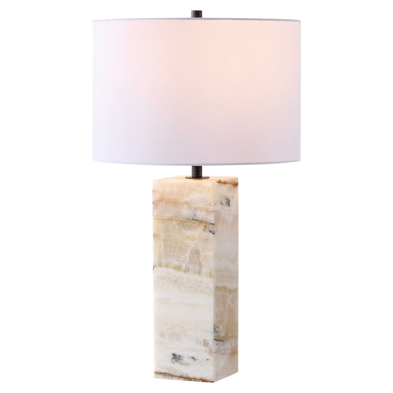 Aubray Table Lamp, Travertine
