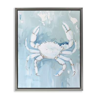  «White Coastal Crab» par Arlington Prints