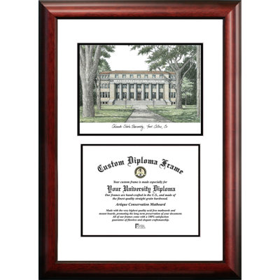 NCAA Satin Stain Brown Wood Matte Picture Frame