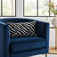 Coussin décoratif d’intérieur/extérieur noir/bleu/noir-1862094533