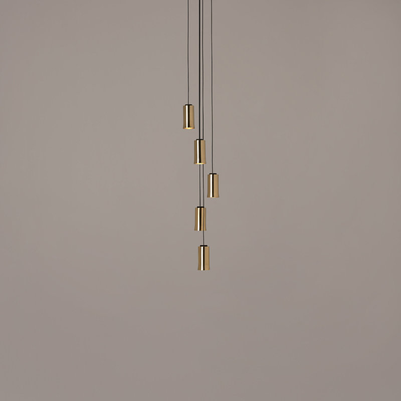 Cirio Cascada 5, 83 W, 323.7" H x 17" W x 17" D, 9 Lights