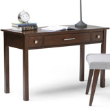 Avalon Solid Wood Desk with Keyboard Tray and Storage