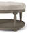 Maven Lane Mesa Round Upholstered Coffee Table In Aged Grey With Grey Fabric-114768760