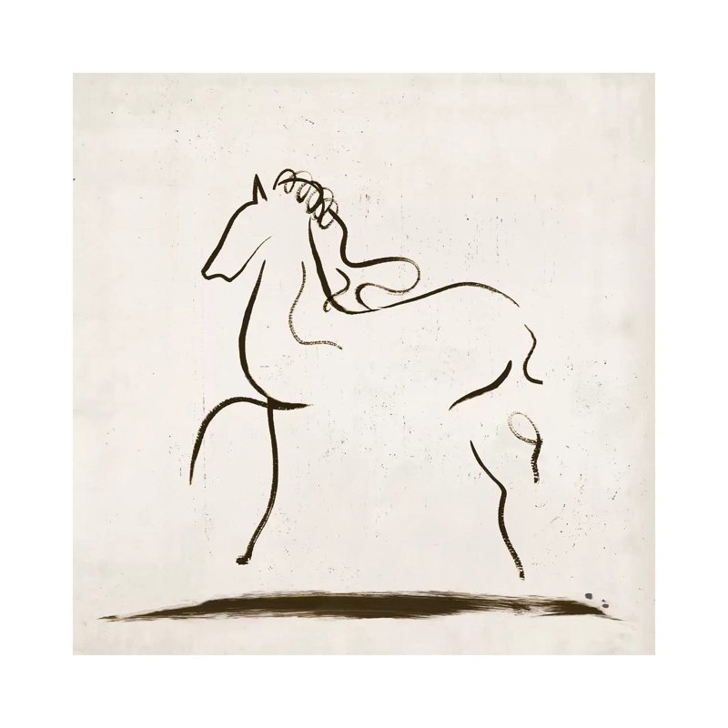 Horse I by Tom Reeves - Wrapped Canvas Print, 66.04 cm H x 66.04 cm W x 3.175 cm D
