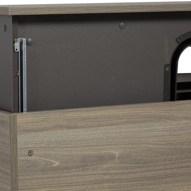 Meuble-lavabo pour la salle de bain à fixation murale, Gris