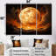 Fiery Moonlight Vision II - Moon, impression d'art mural-107759624-107759626