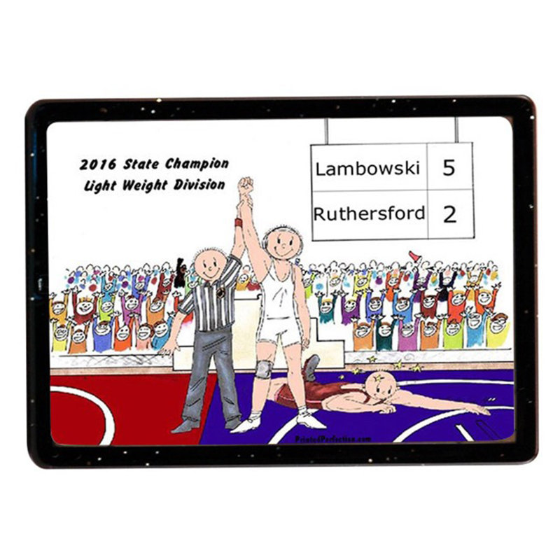 Lutteur personnalisé - aimant en acrylique - grand cadeau!, Oui