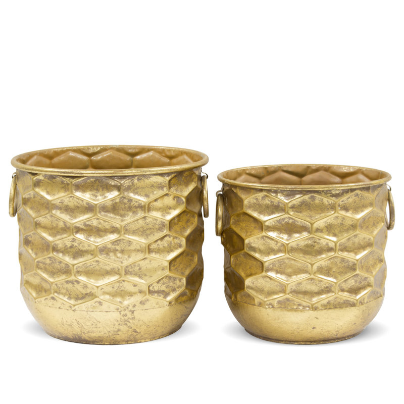 Noranda Metal Pot Planter