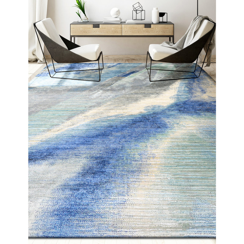 Tapis rectangulaire noué à la main, Rectangle 12 pi x 15 pi