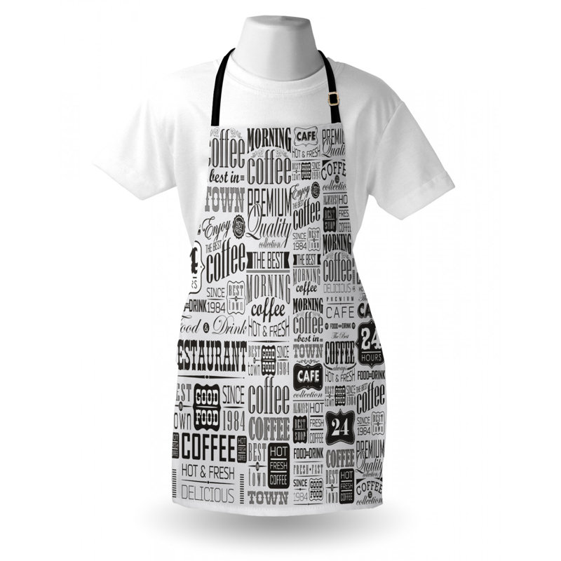 Texts and Typography Apron