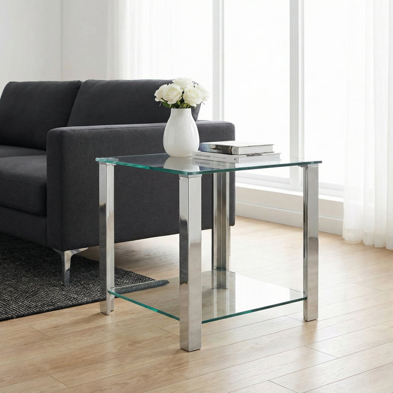 Schwenzer Glass Top End Table