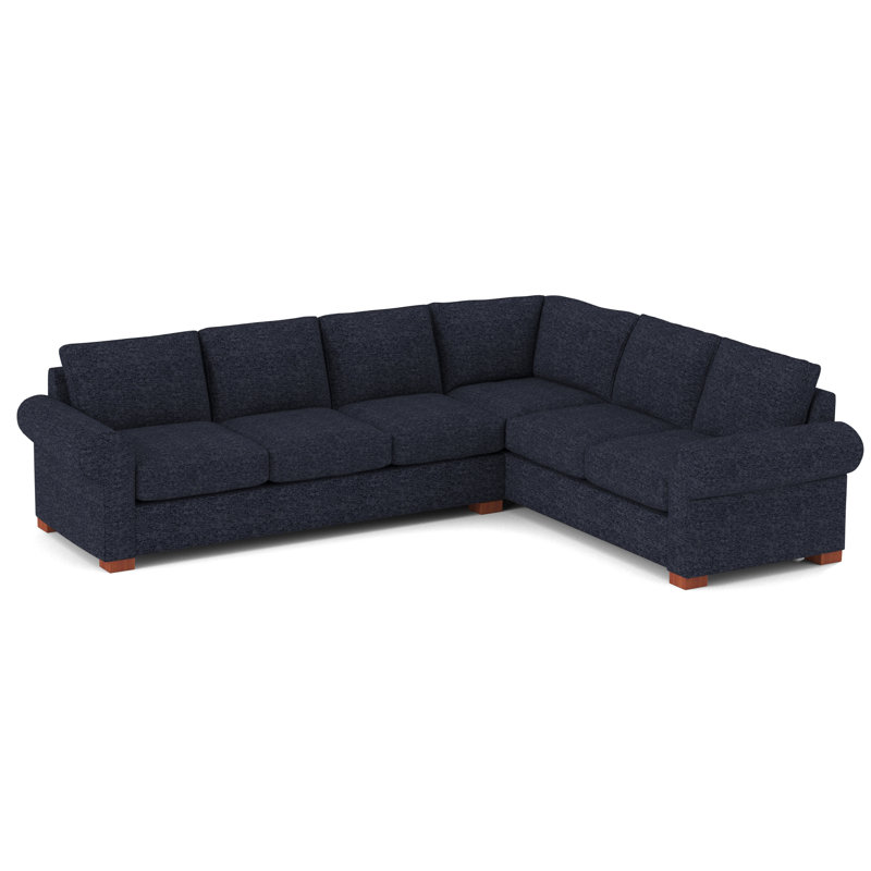 119" Wide Sleeper Corner Sectional, Hybrid, Fluff Lapis