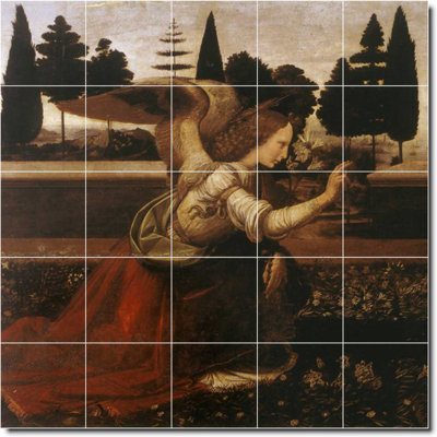12" X 12"60" X 60"Set Of 25-60" X 60" Ceramic William Bouguereau Mother Child Painting Decorative Mural Tile W00841: 12" X 12" (Set Of 25)