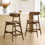 Tabouret de comptoir en bois massif-2085635107