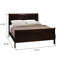 Grand lit Cappuccino, aspect classique, rehausse la chambre à coucher, conception en bois, fabrication en bois franc asiatique pour-526022222