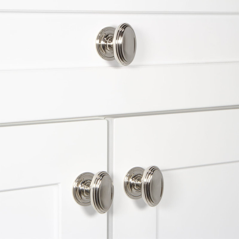 Poignée d'armoire Anneau, Nickel poli