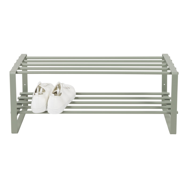 8 Pair Shoe Rack, Green