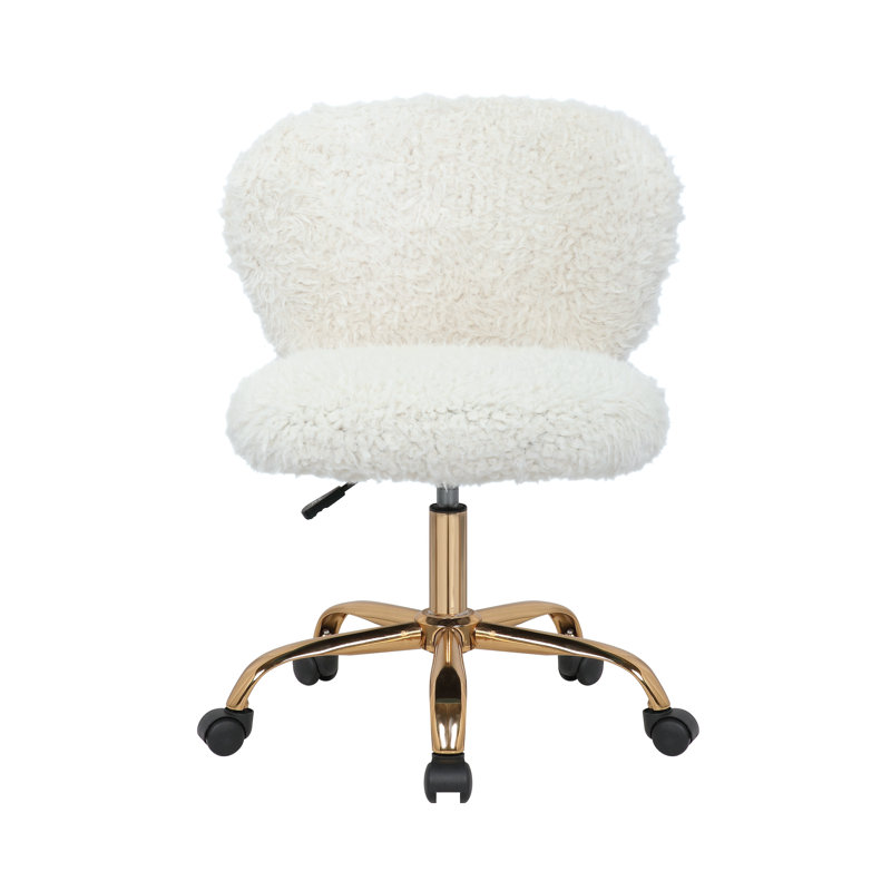 Polyester Blend Task Chair, Cream