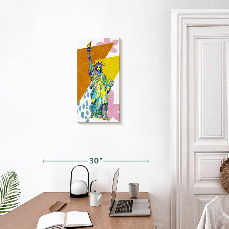 Colourful Liberty Statue, 24" H x 12" W