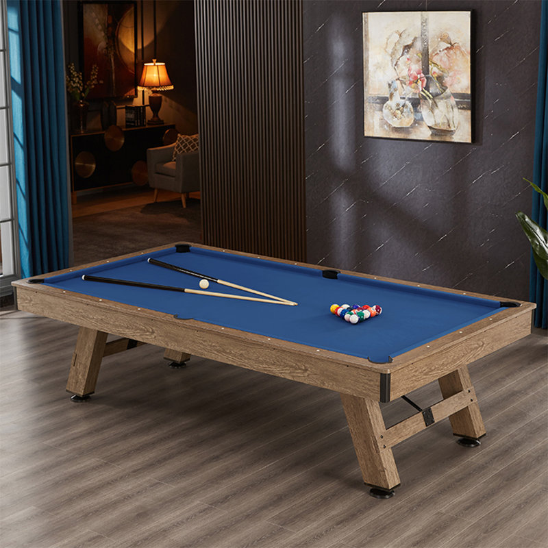 IQOWEL Pool Table with Leg Levelers, 8', Blue
