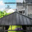 2 x 3(m) Wall Mounted Metal Pergola