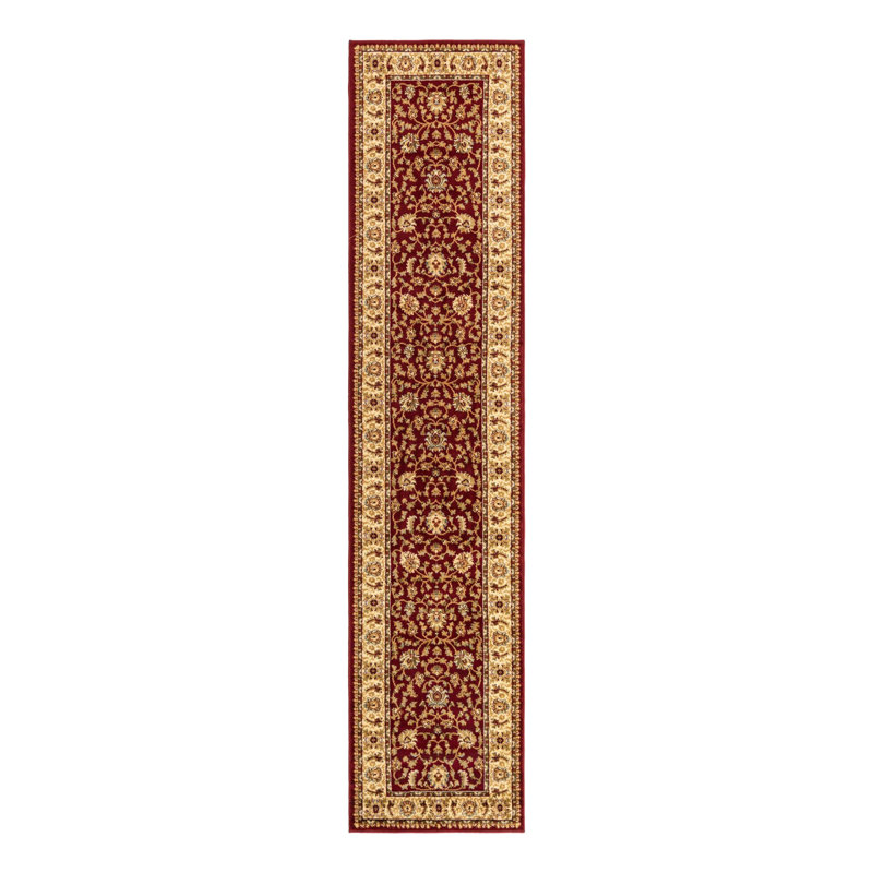 Tapis oriental Niles, Tapis de couloir 2 pi 7 po x 12 pi, Rouge