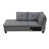 Mélange de lin gris anthracite
