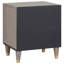 40cm W Solid Wood Bedside Table