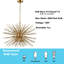 Lustre sphérique Spoutnik 12 lumières Keirrah