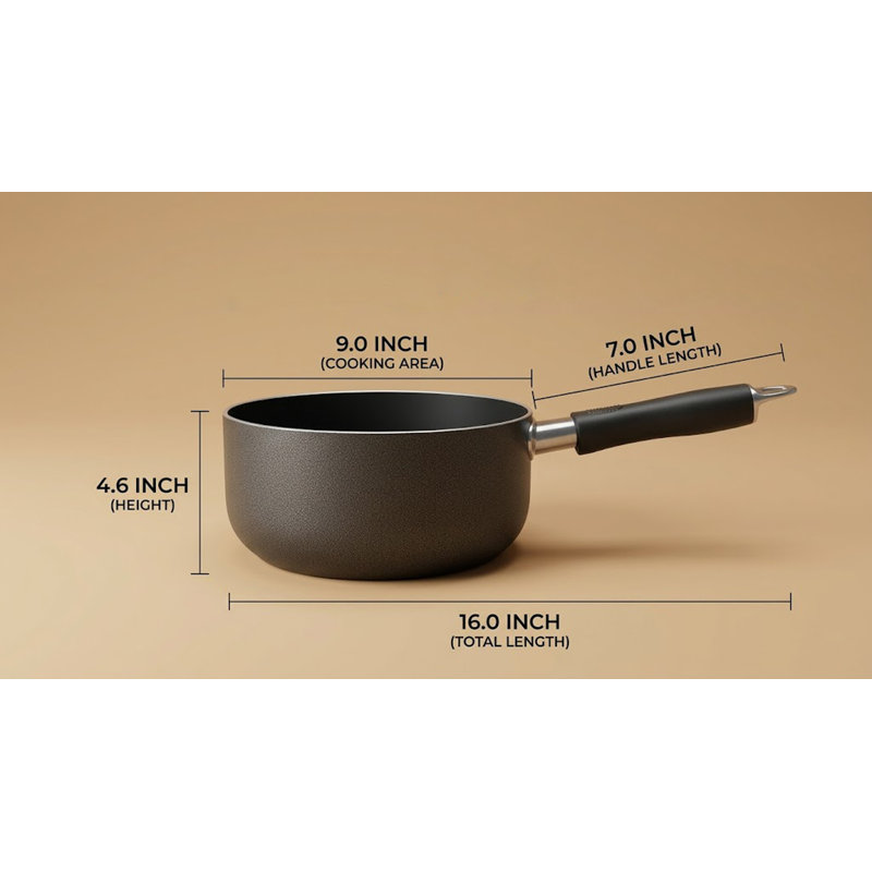 4.5 Qt Non Stick Aluminum Sauce Pan