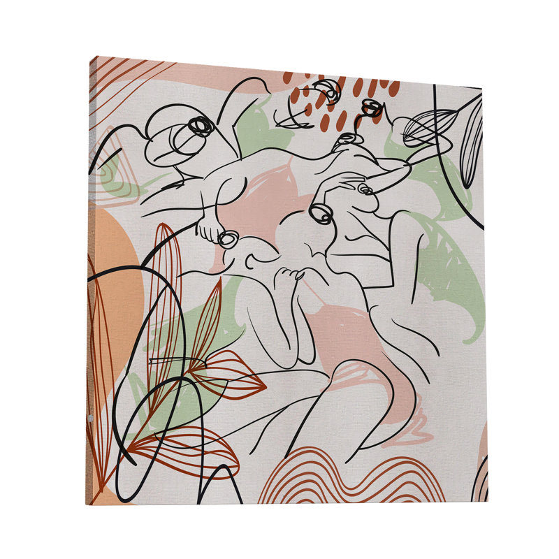 " Beach Friends 345 ", 20" H x 20" W x 1.5" D