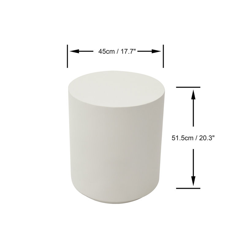 End Table, Cream White