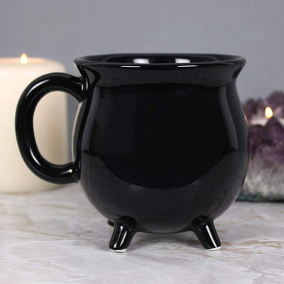 Tasse de chaudron noir Eicos en céramique Wicca Hocus Pocus Witch Potion 12Oz verrerie sorcières sorciers Halloween fête de porcelaine