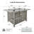 K&K 43" Propane Gas Fire Pit Table-1367957217