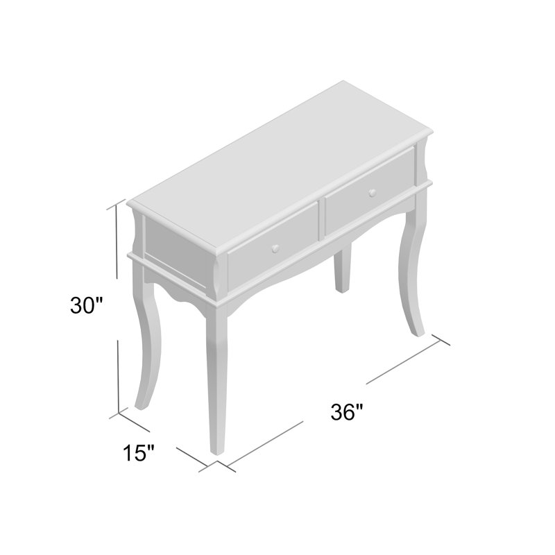 Ledoux 36'' Console Table, Antique White