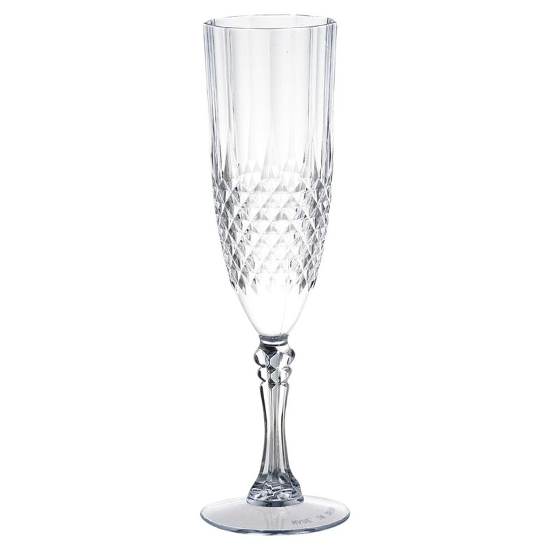 Anthea 200ml Reusable Plastic Champagne Glasses Set